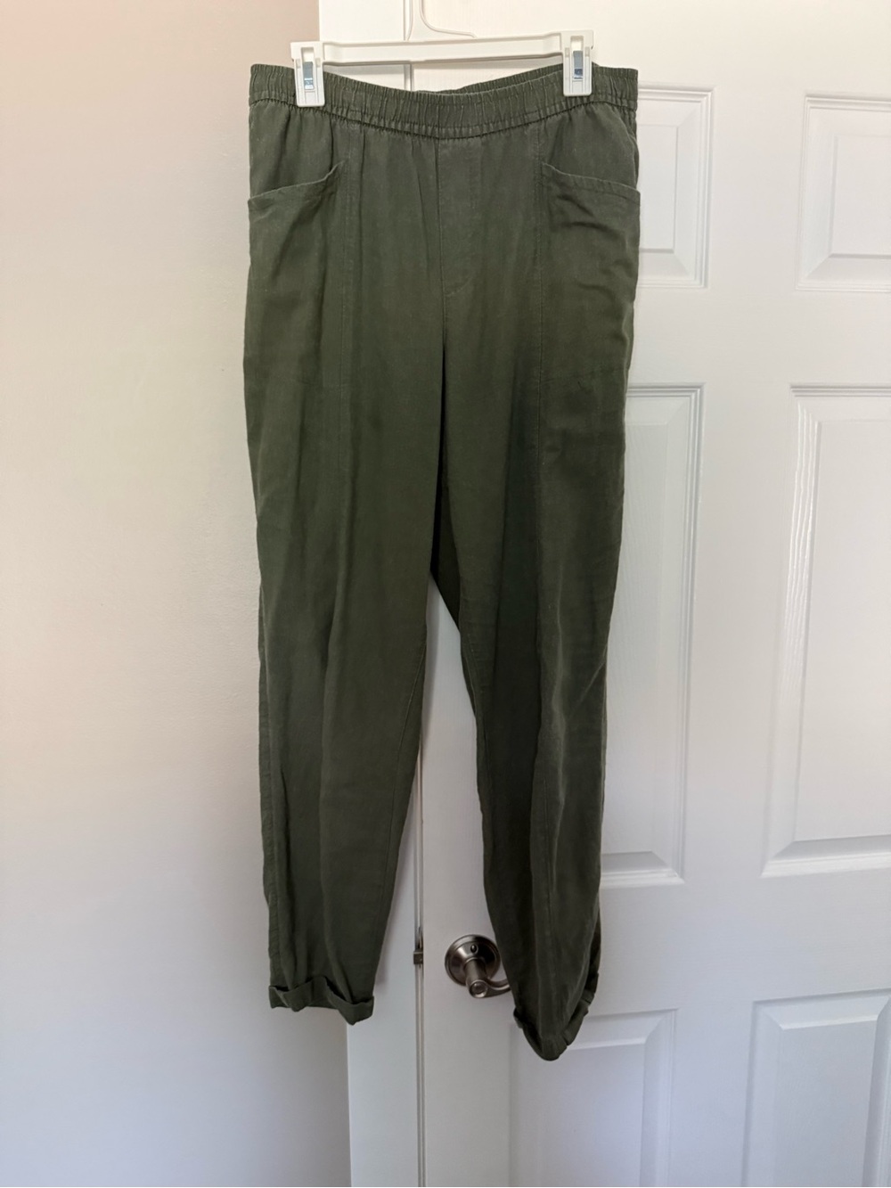 Old Navy linen pants. Olive green. M Tall.